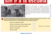 Sin ir a la escuela