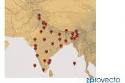 Geolocaliza las capitales de los estados y territorios de India
