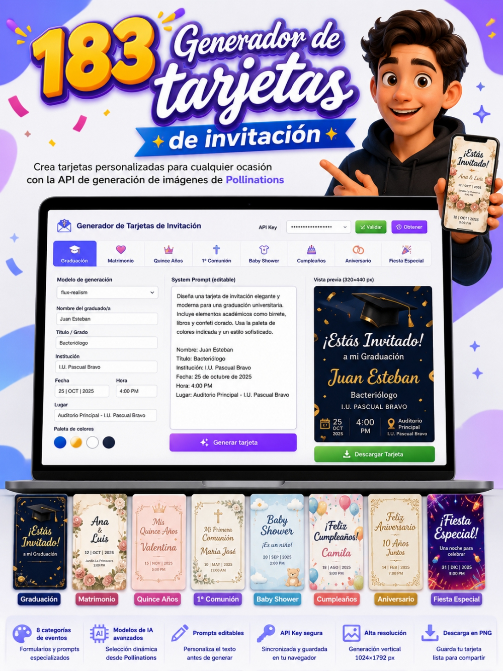 Tarjetas invitados