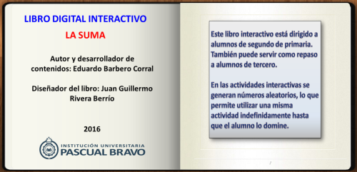Cuaderno para practicar la suma