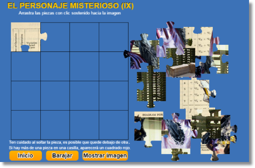 Puzle del personaje misterioso (IX)