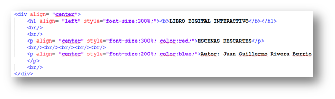 Etiquetas javascript