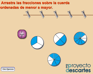 Portada del recurso Juego para comparar fracciones
