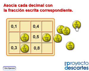 enlace a Decimales y fracciones