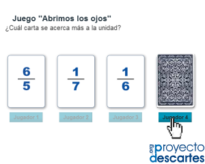 enlace a Juego para comparar fracciones