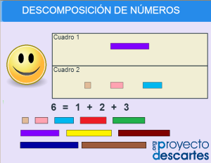 enlace a Primeras sumas con regletas: descomposiciones