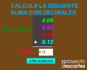 enlace a Primeras operaciones con decimales I