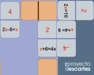 Portada del recurso Dóminó de introuducción al álgebra