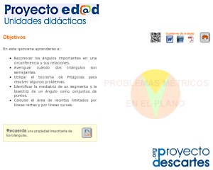 Figuras planas. Propiedades métricas