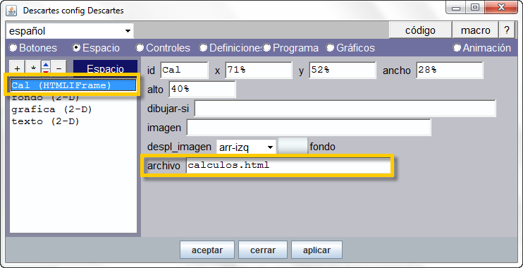 espacios