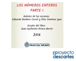Cuaderno para practicar con los números enteros, primera parte