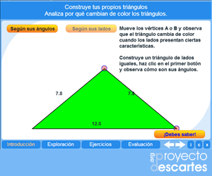 Portada del recurso Clasificación de triángulos