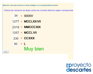 La numeración romana 