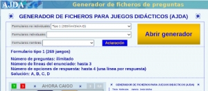 Generador de ficheros de preguntas ADJA