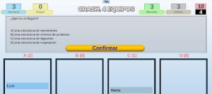 Aprendizaje Basado en Juegos. &quot;Crash por equipos&quot;