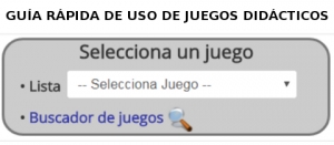 Guía rápida de uso de juegos del Proyecto AJDA