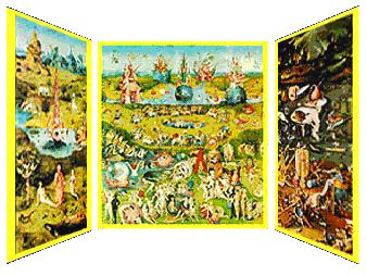 El jardín de las delicias (tríptico abierto)
