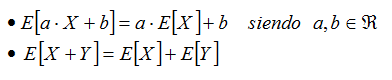 Propiedades de la esperanza matemática