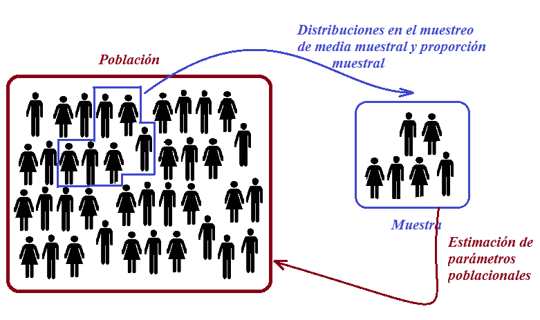 Distribuciones en el muestreo y estimación