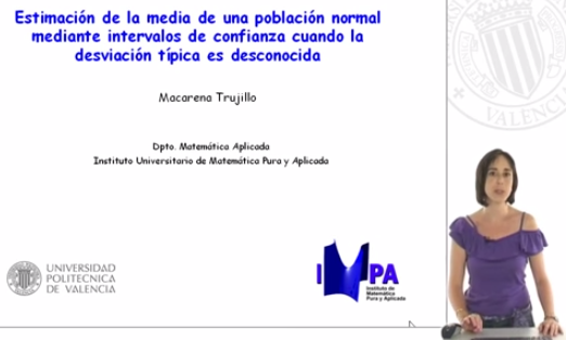 Estimación media con desviación típica desconocida