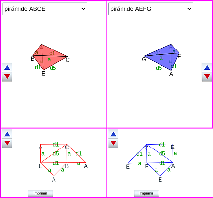 Partición de un prisma triangular oblicuo procedente de un Cubo. Desarrollos.