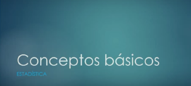 Conceptos básicos