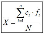 Media aritmética para variable continua