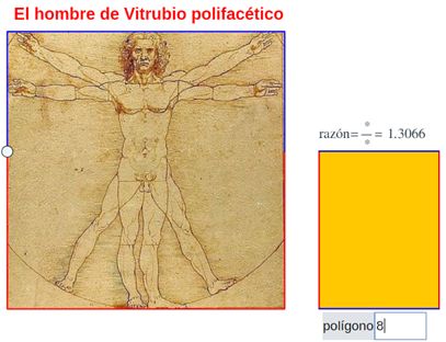 El hombre de Vitrubio polifacético