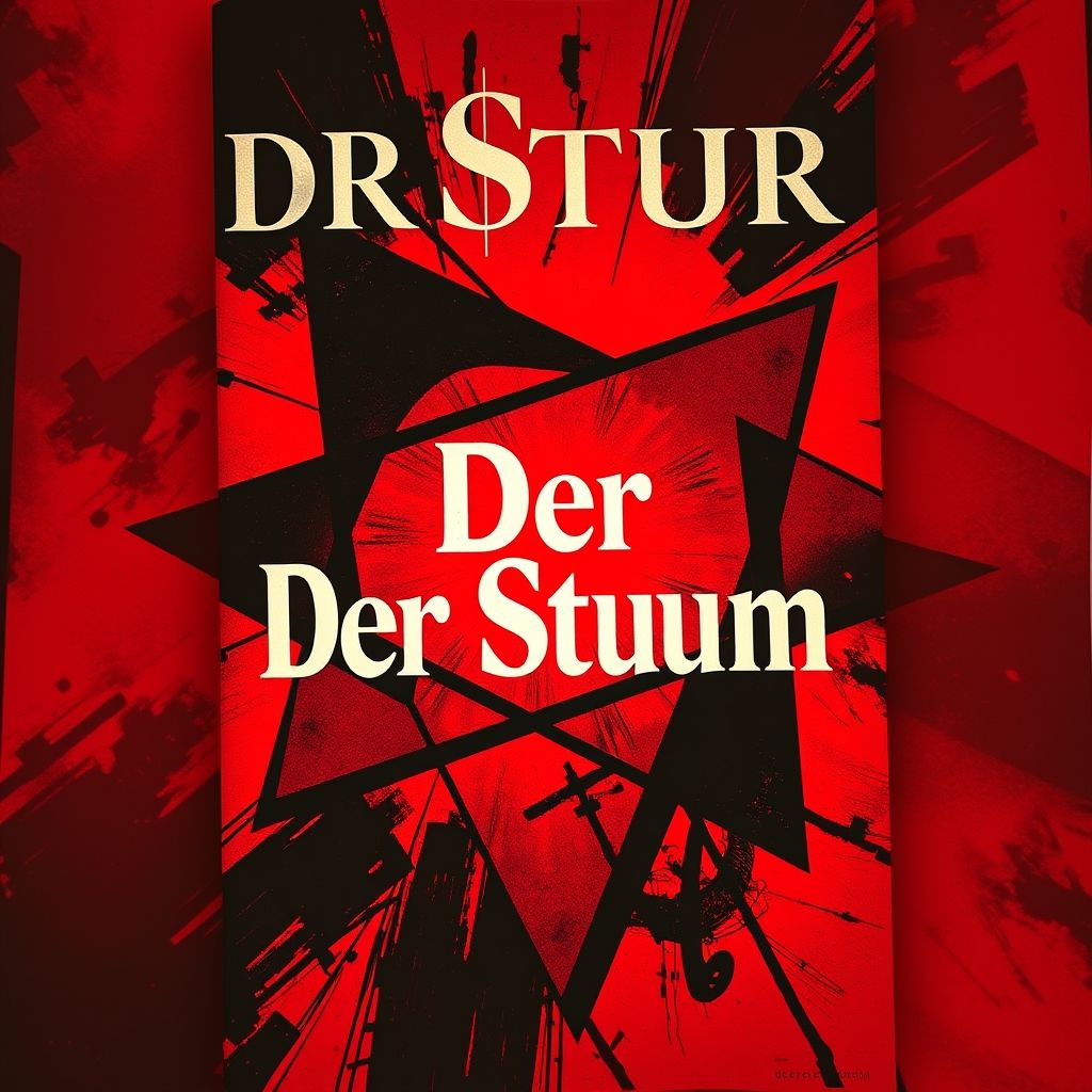 Una portada de la revista 'Der Sturm', que muestra su diseño audaz y tipografía expresionista.
