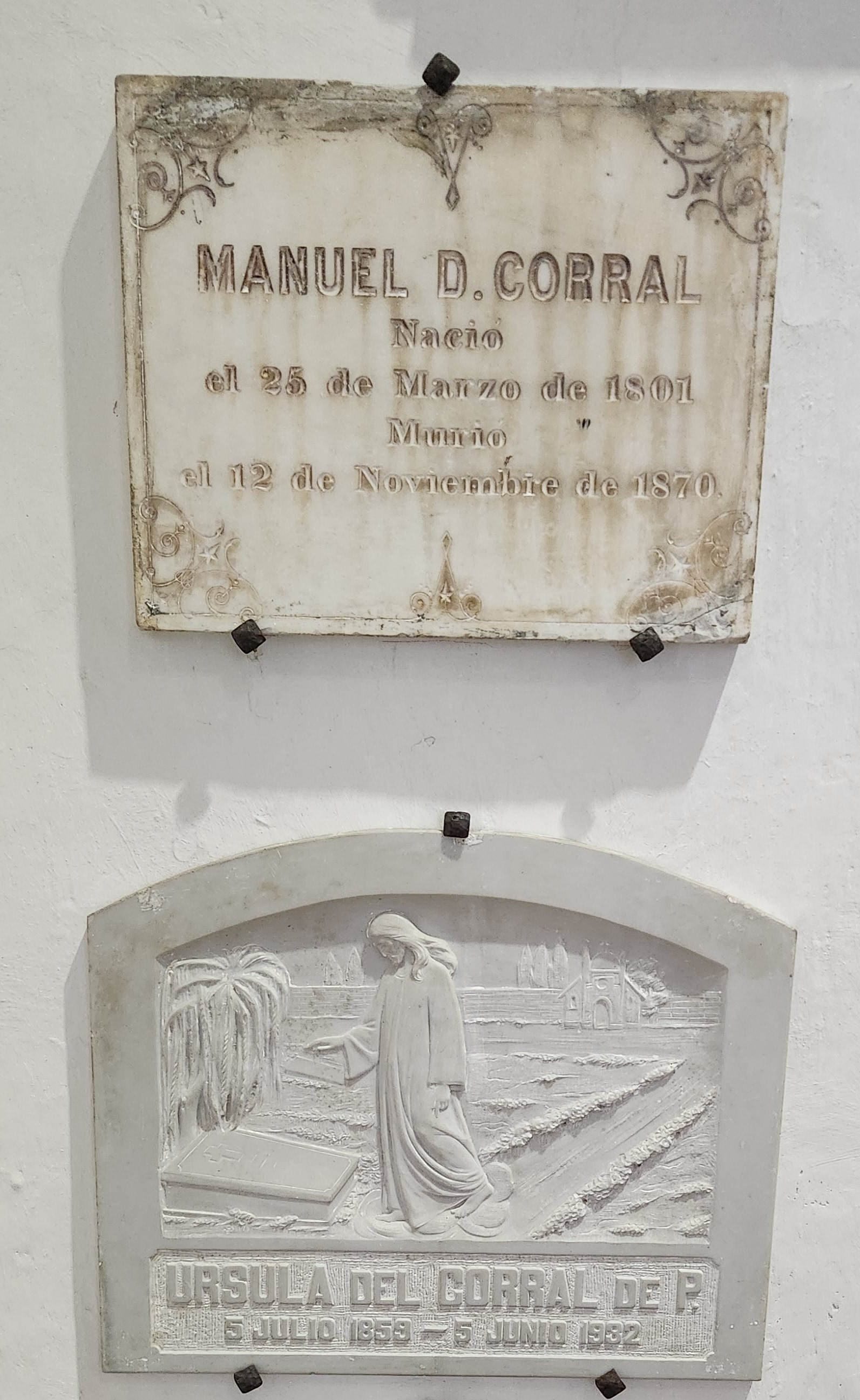 Orange typewriter on a wooden table close-up