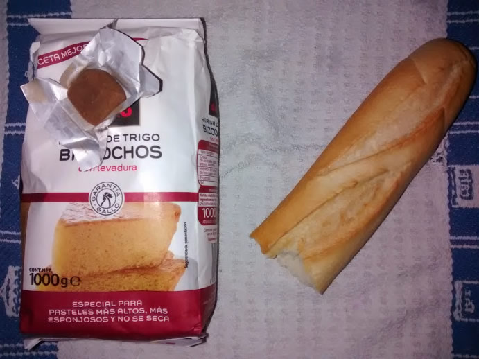 Elaboración del pan En la imagen podemos observar la harina y la levadura que permitirán la fabricación del pan
