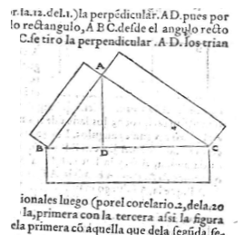 Generalización euclidiana del teorema de Pitágoras