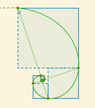 paso 4, intersección de las rectas que pasan por puntos alternos