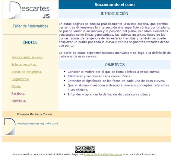 Página inicial de una unidad didáctica