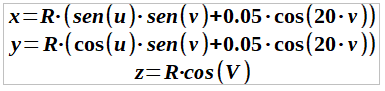 paramétricas esfera con pliegues