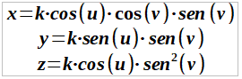paramétricas cuarta transformación de la esfera