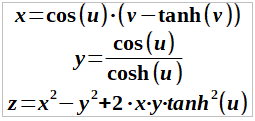paramétricas minimal basada en tractriz