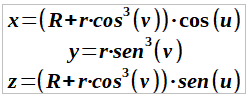 paramétricas toro astroidal
