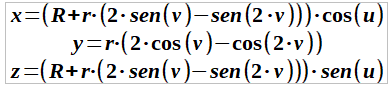 paramétricas toro cardioide 2