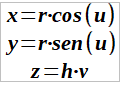 paramétricas cono recto